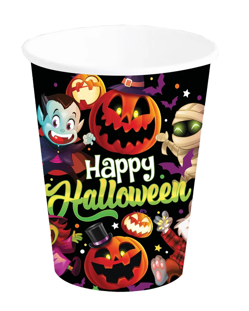 Happy Halloween Monster Becher 6 St.