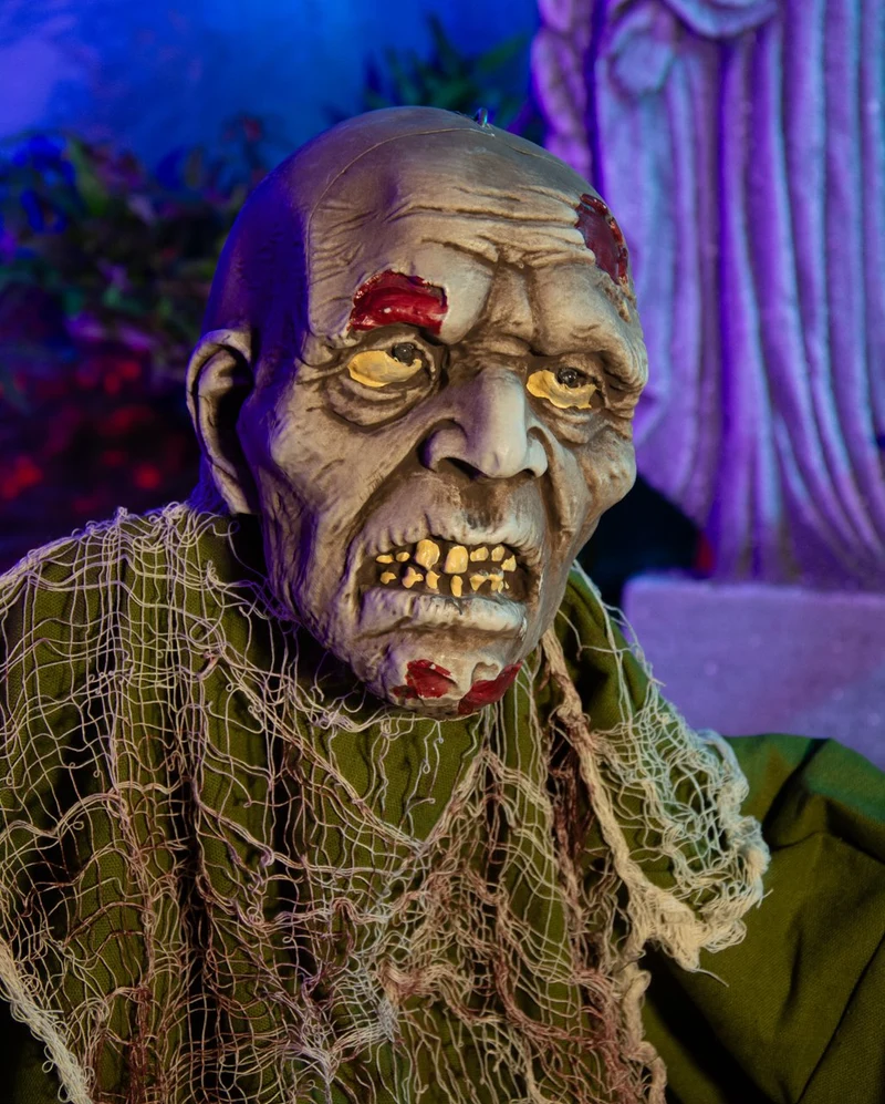 Moder-Grüner Zombie Groundbreaker mit Bewegung, Licht & Sound 60cm