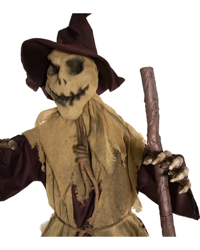 Evil Farmhouse Scarecrow mit Bewegung, Sound & Light 183cm