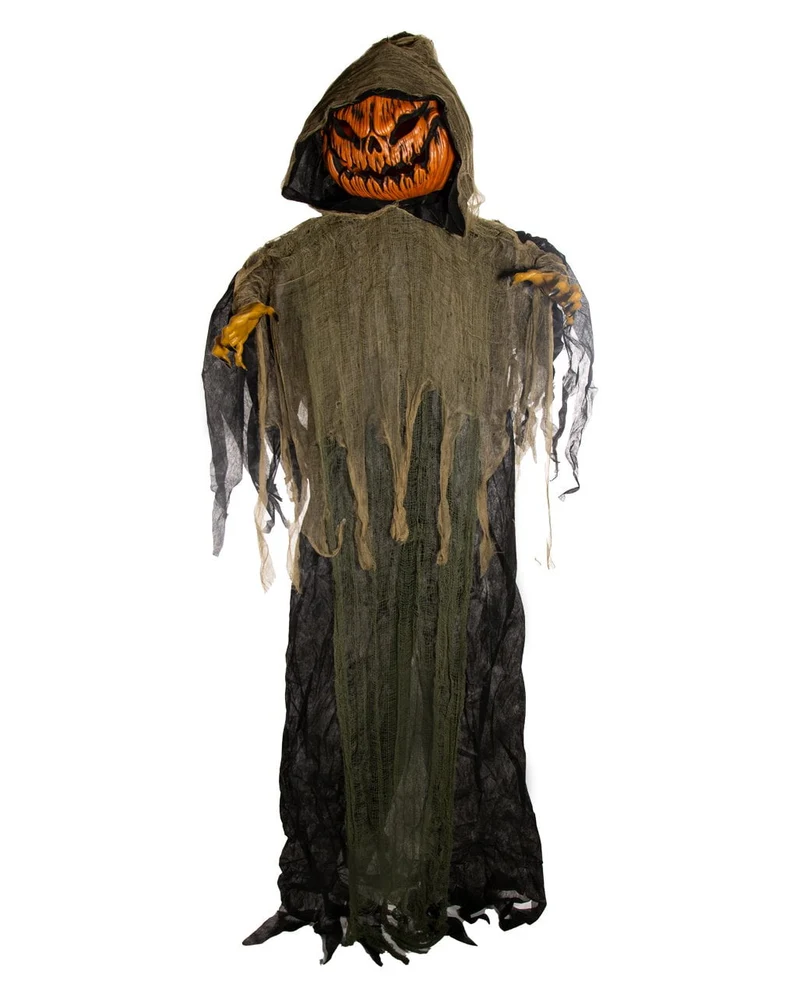 Großes Kürbismonster Hängefigur mit Licht & Ton 215cm