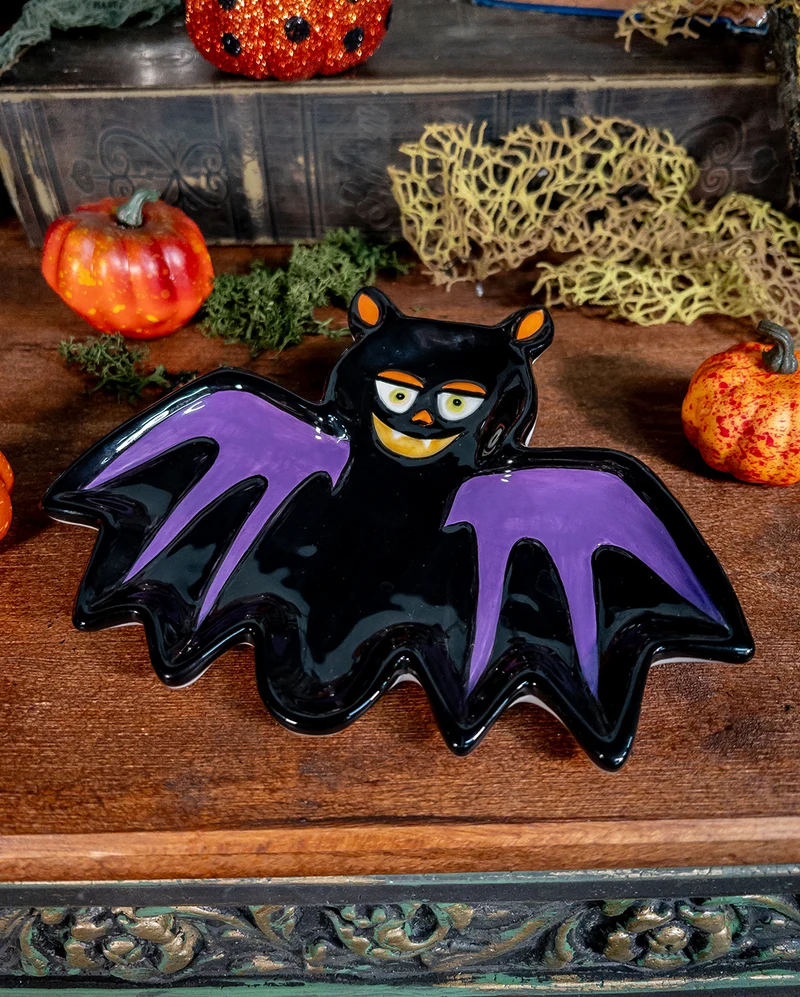 Kleiner Fledermaus Keramikteller 18cm