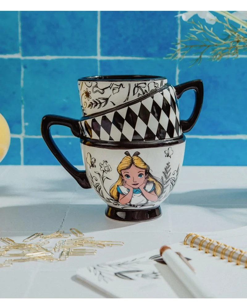 Disney Alice im Wunderland gestapelte Teetasse
