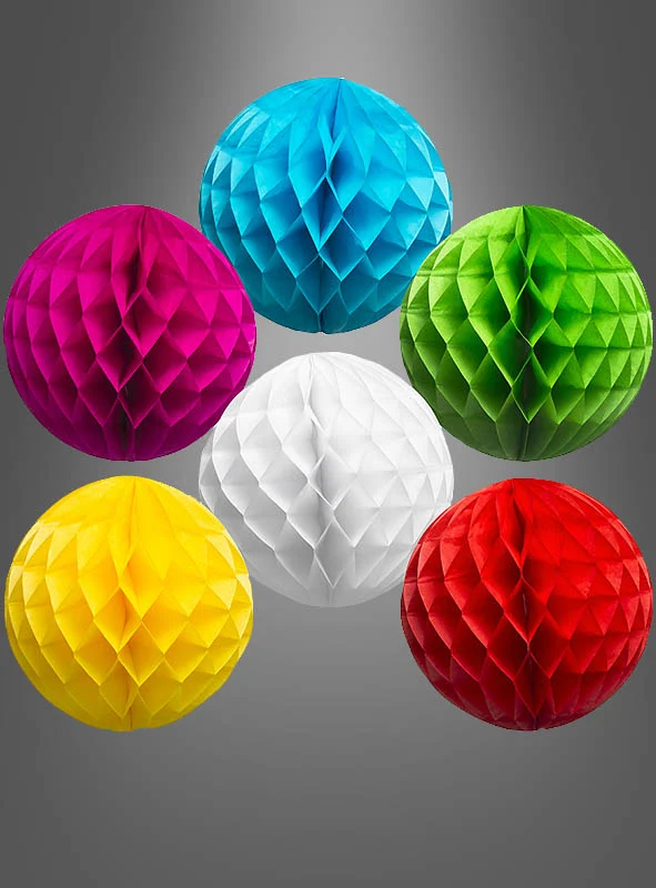 Wabenball Deko Papierballon wiederverwendbar 10-30cm