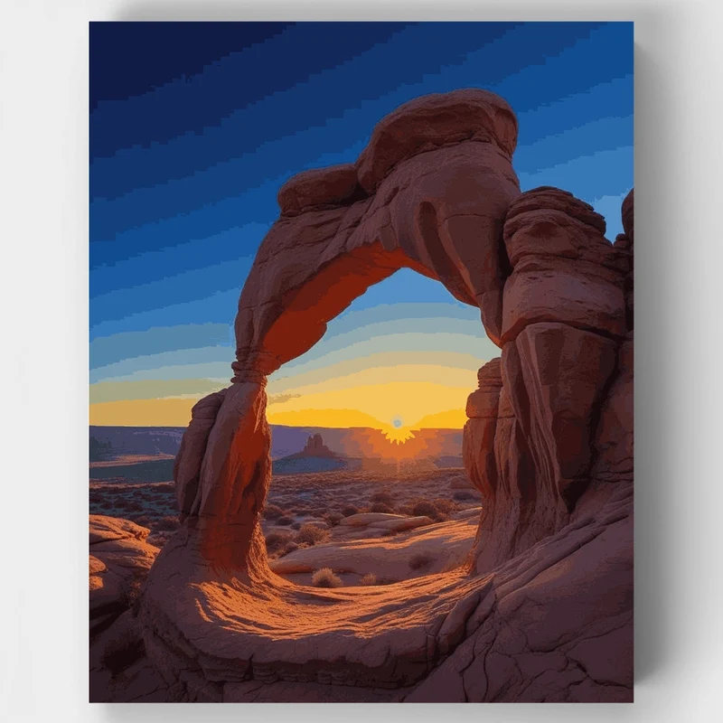 Arches National Park Sunset - Paint by Numbers Kit