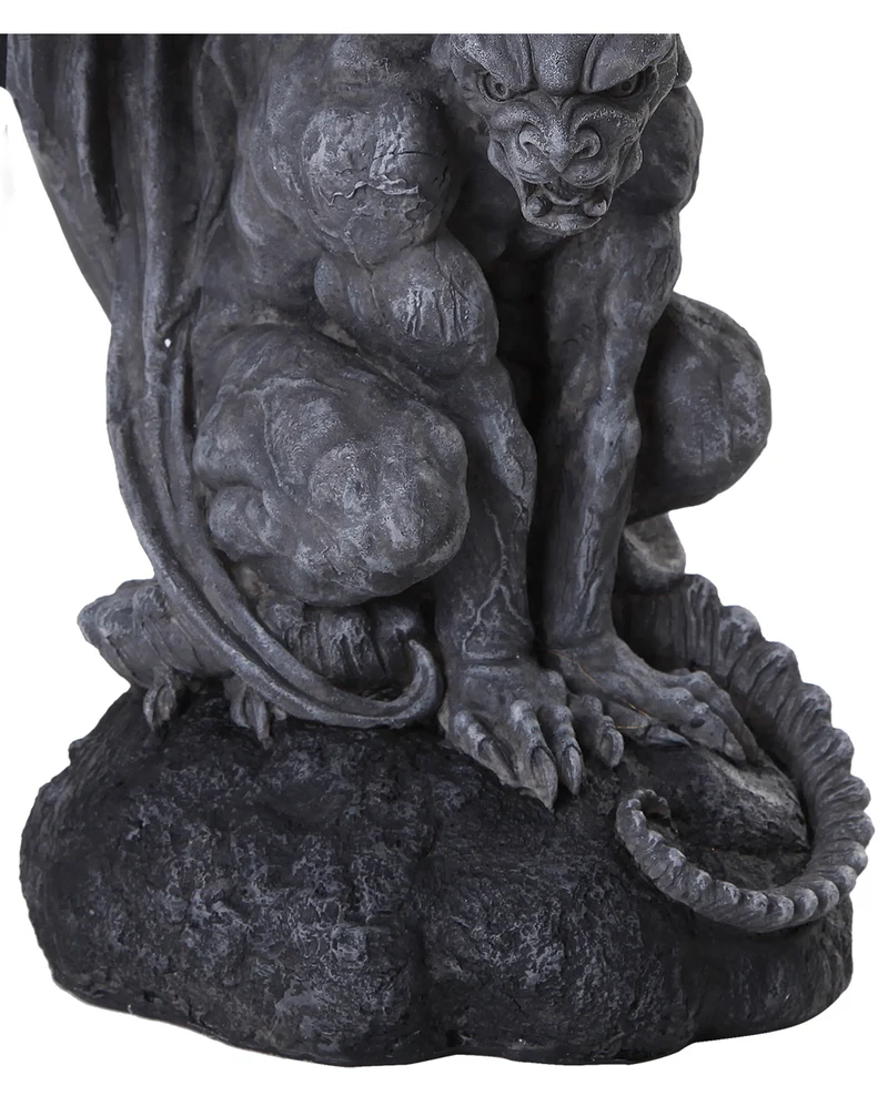 Gargoyle auf Felsen sitzend 32cm