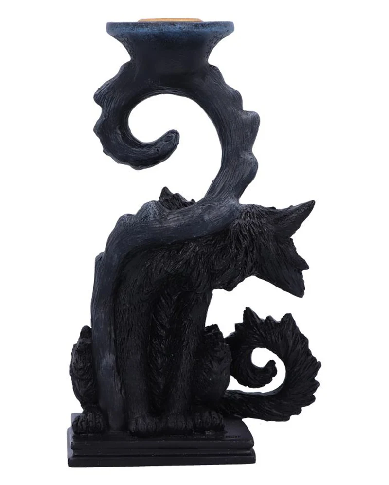 Spite Kerzenhalter mit Hexenkatze 18,5cm