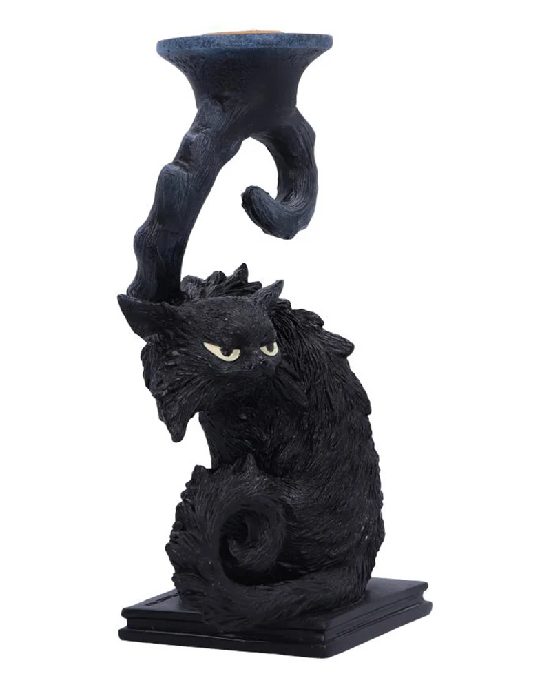 Spite Kerzenhalter mit Hexenkatze 18,5cm
