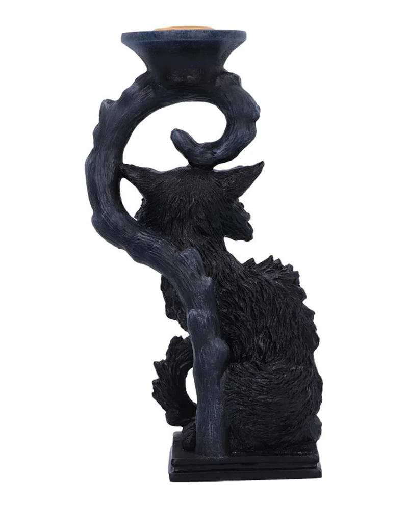 Salem Kerzenhalter mit Hexenkatze 20cm