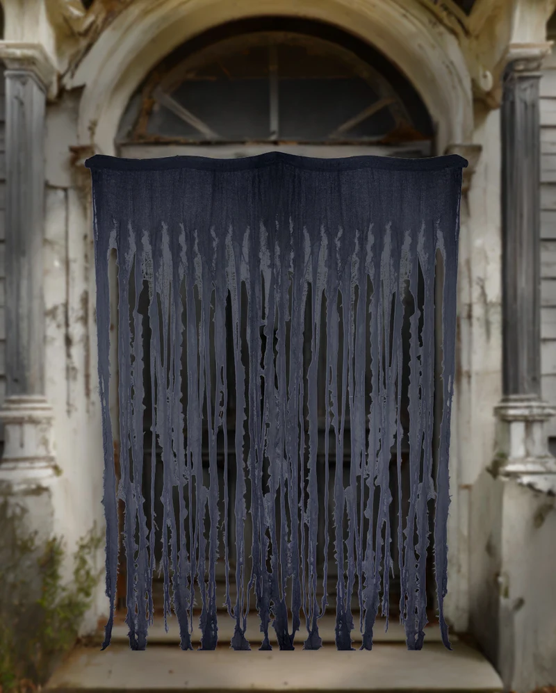 Creepy Halloween Fetzenvorhang 240x175cm