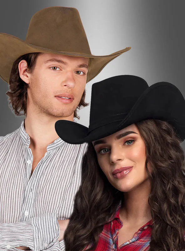 Cowboyhut Wild Lederoptik Deluxe