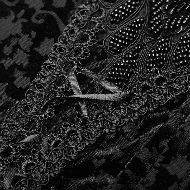 Gothic-Jacquard-Leggings für Damen