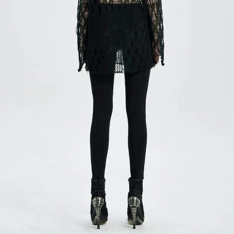 Gothic Straps-Leggings für Damen