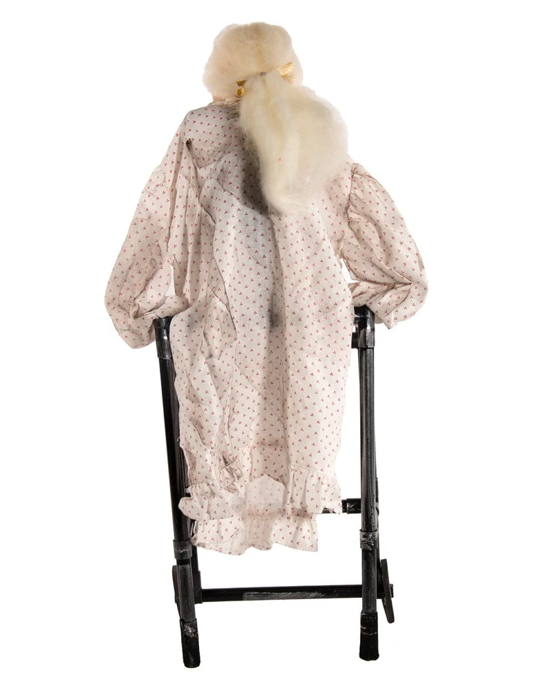Old Granny mit Rollator - Bewegung & Sound 72cm
