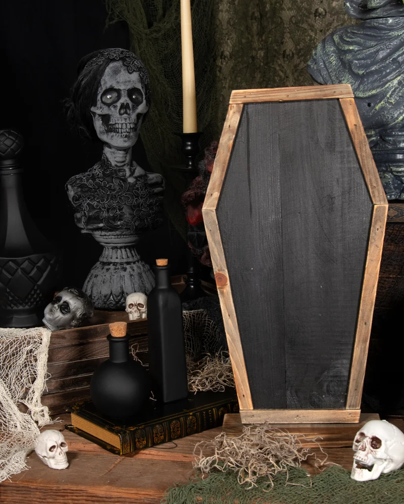 Sarg Kreidetafel als Tischdeko 43cm