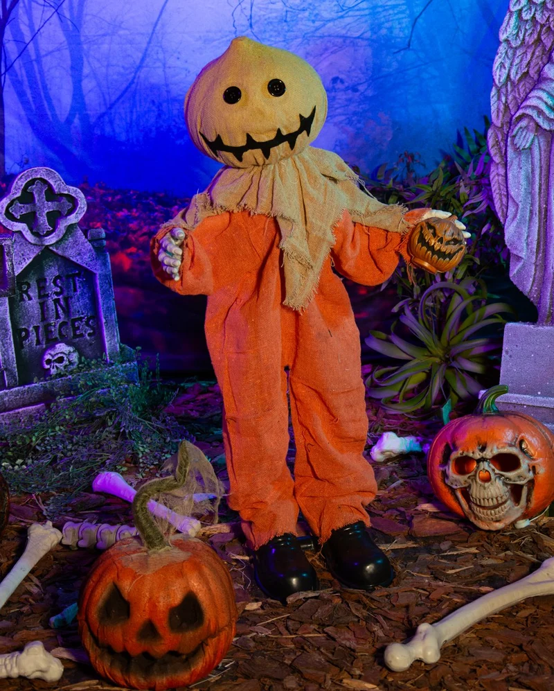 Sammy Halloween Standfigur mit Bewegung, Licht & Sound 80cm