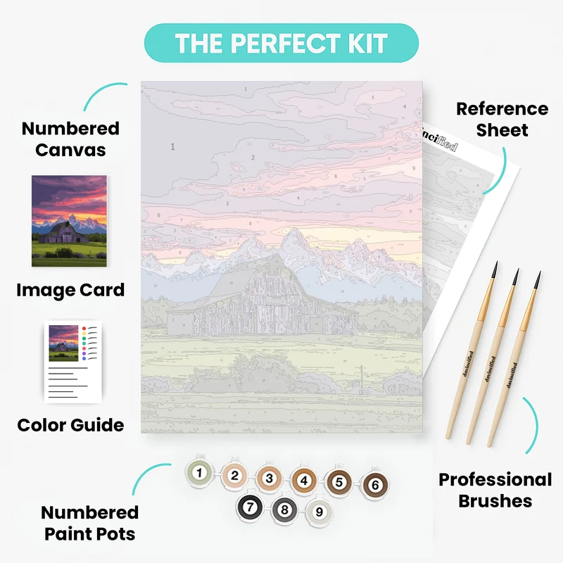 Grand Teton National Park - Paint by Numbers Kit