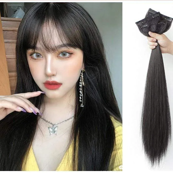 Nahtlose flauschige synthetische Haarverlängerung für Damen