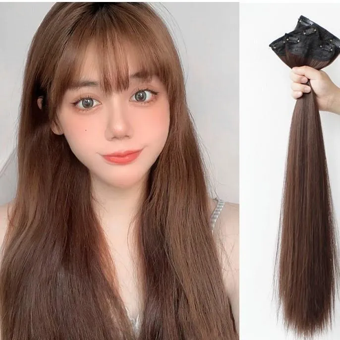 Nahtlose flauschige synthetische Haarverlängerung für Damen