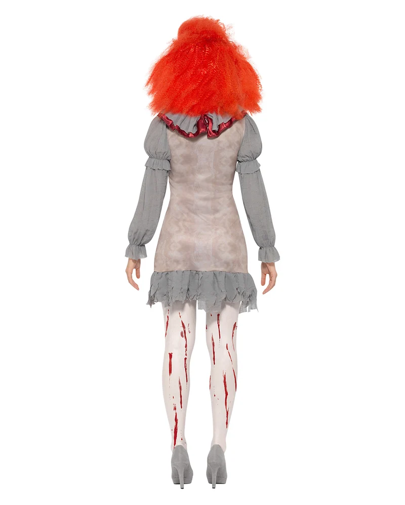 Vintage Horror-Clown Damen Kostüm