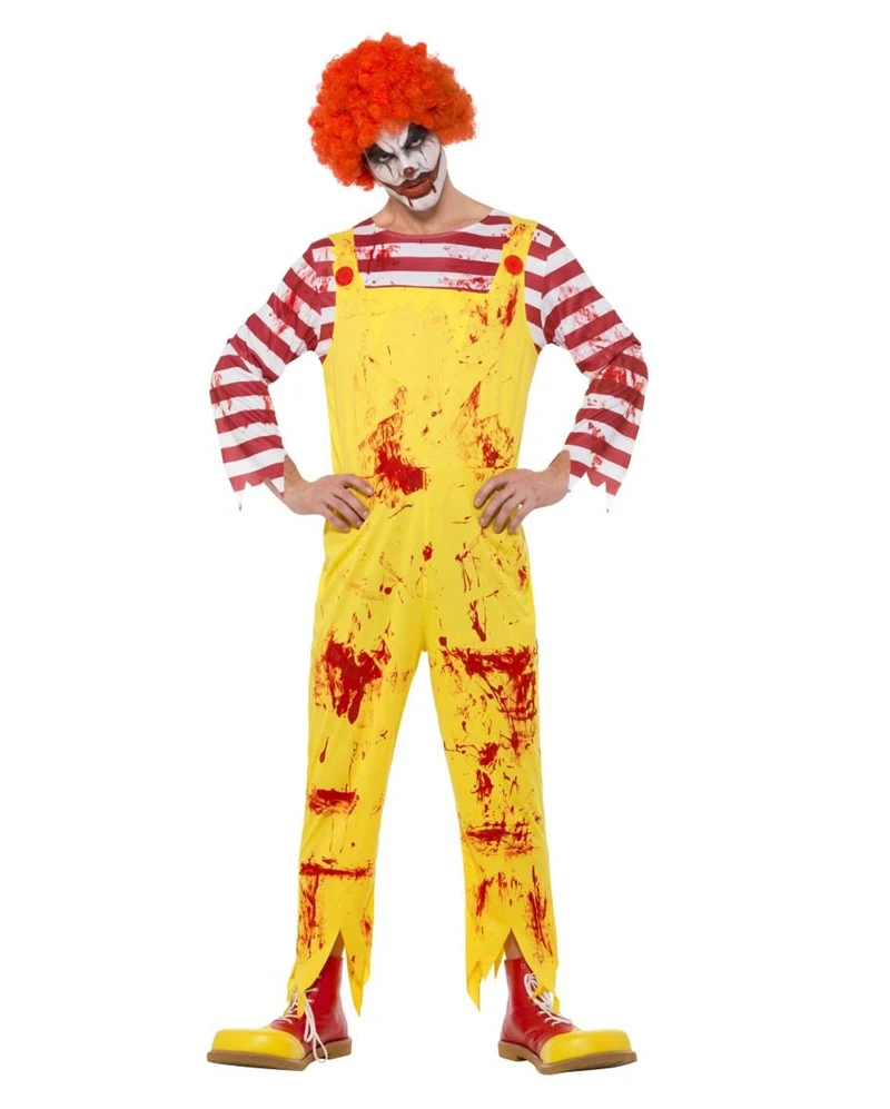 Blutiger Killer Clown Kostüm
