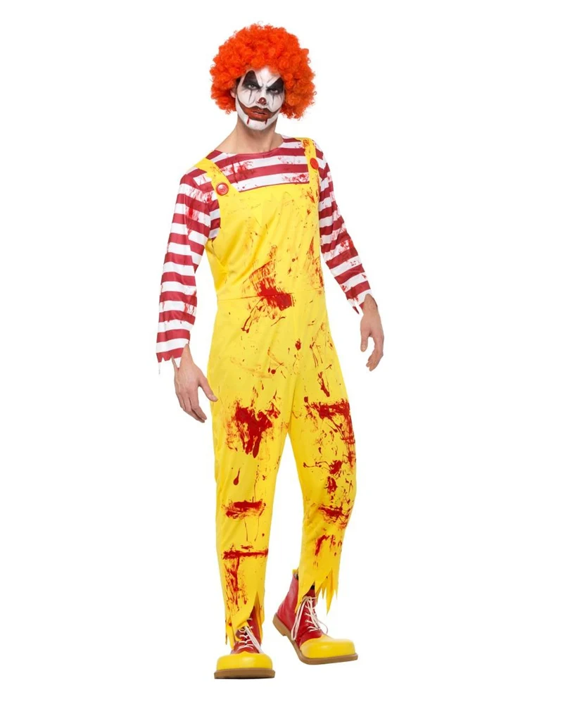 Blutiger Killer Clown Kostüm