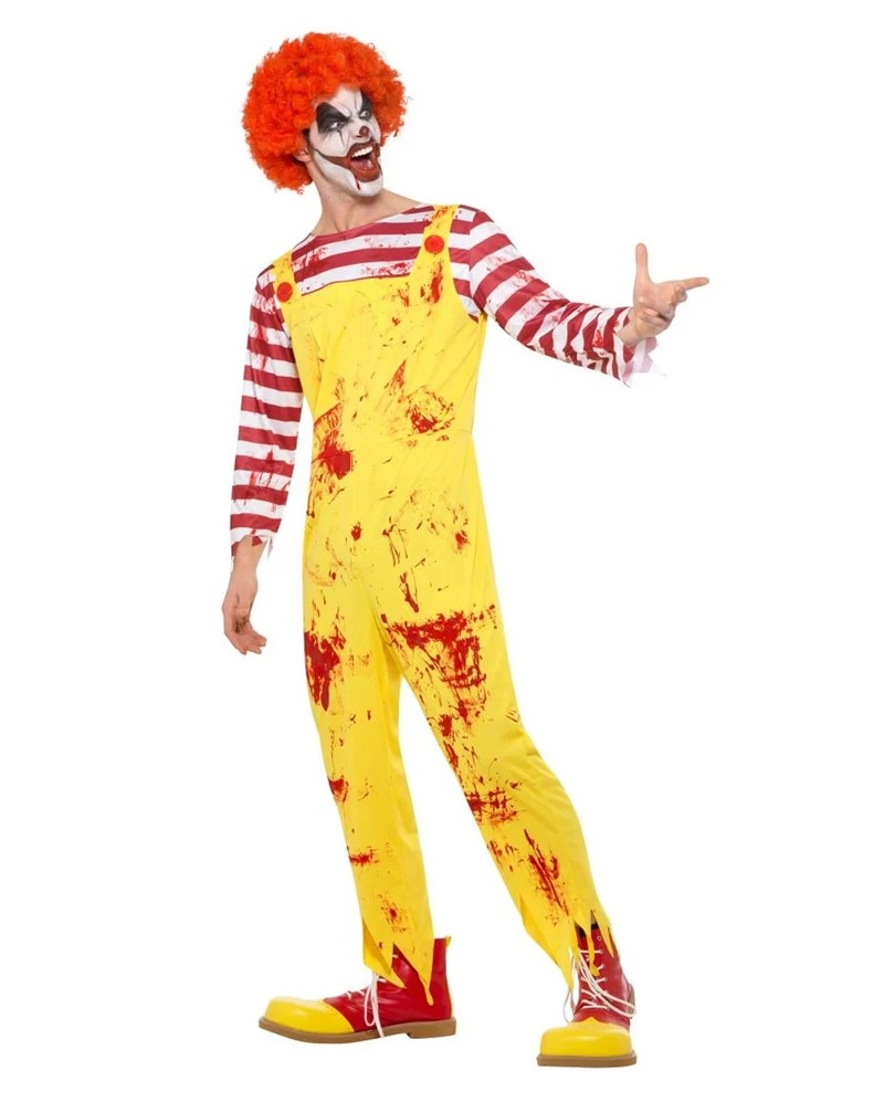 Blutiger Killer Clown Kostüm