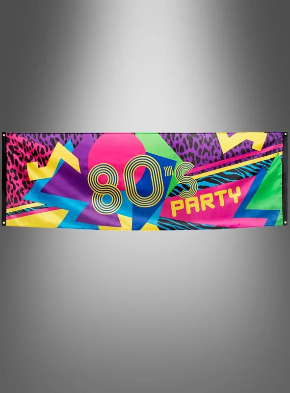 80er Jahre Partybanner 220x74cm