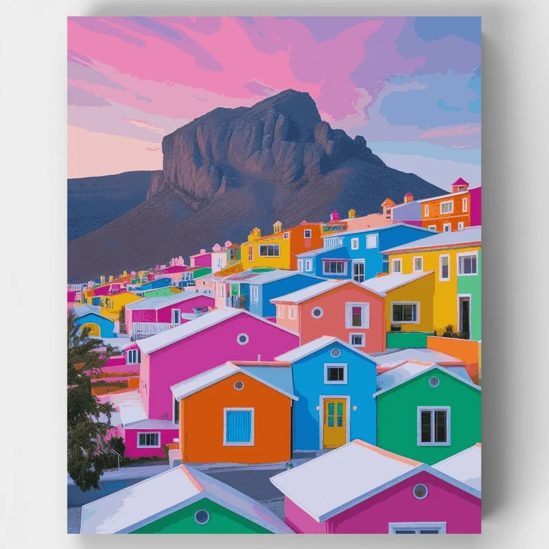 Cape Town Bo-Kaap - Paint by Numbers Kit