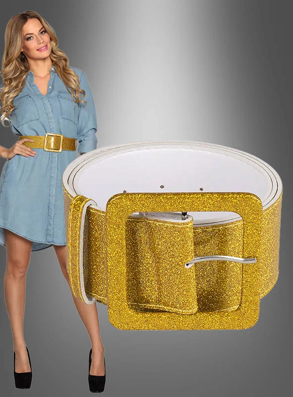 Glitzer Disco Gürtel