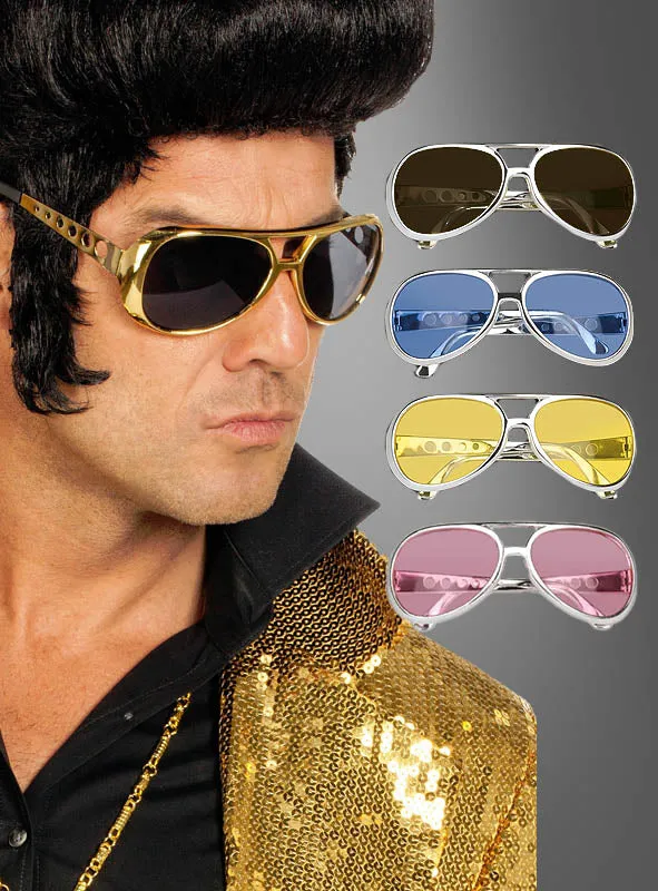 King of Rock Elvis Brille 60er