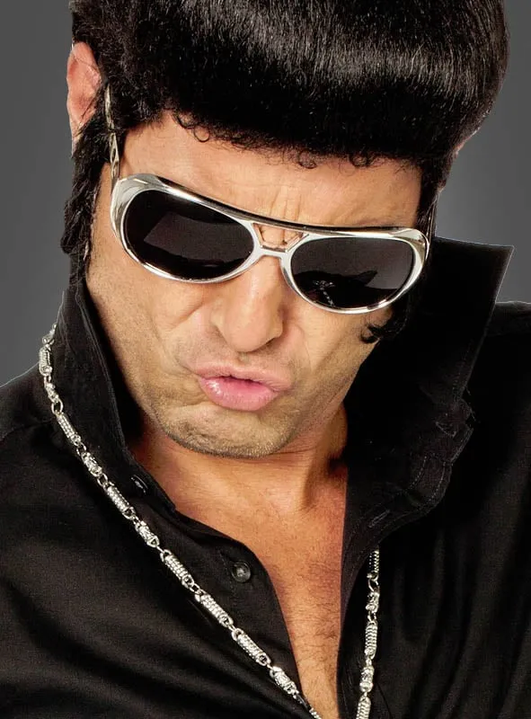 King of Rock Elvis Brille 60er