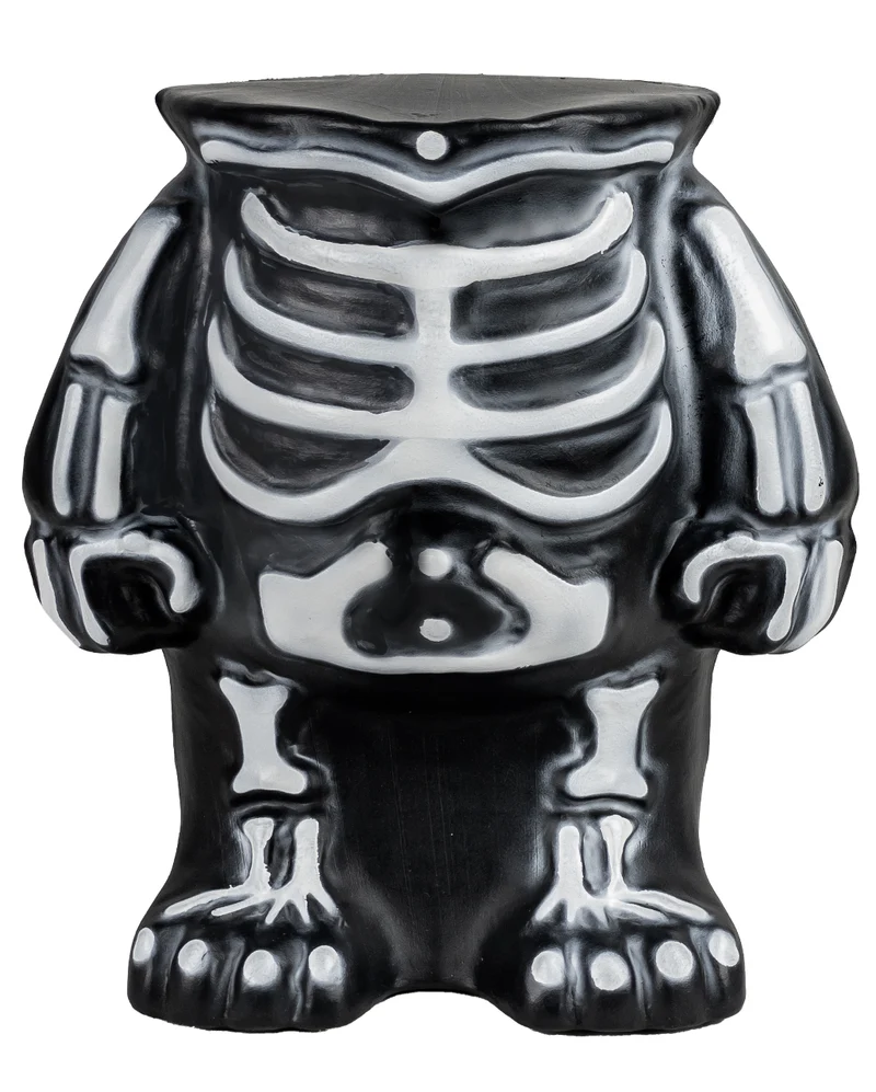 Niedlicher Skelett Torso als Kürbishalter 27cm