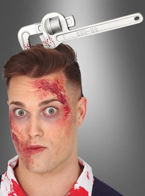 Horror Haarreif Werkzeuge im Kopf