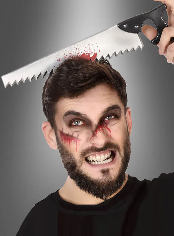 Horror Haarreif Werkzeuge im Kopf