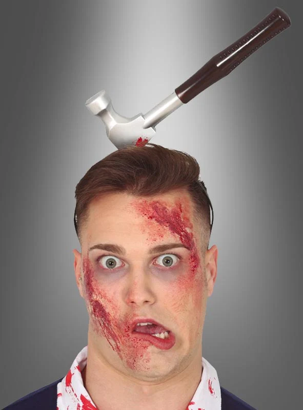 Horror Haarreif Werkzeuge im Kopf