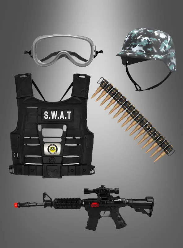 SWAT Kostüm Set für Kinder