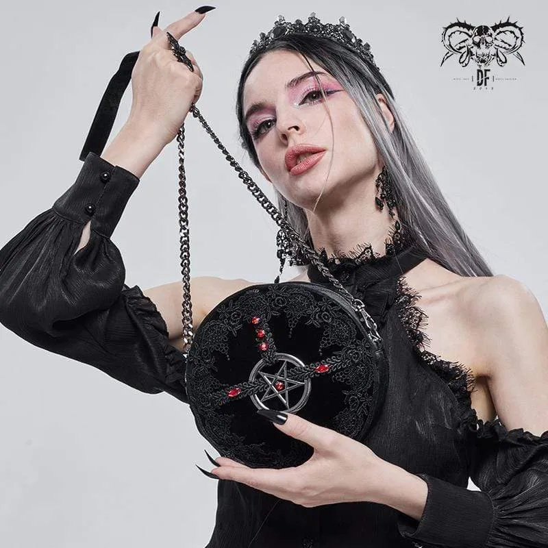 Gothic-Blumenstern-Tasche für Damen