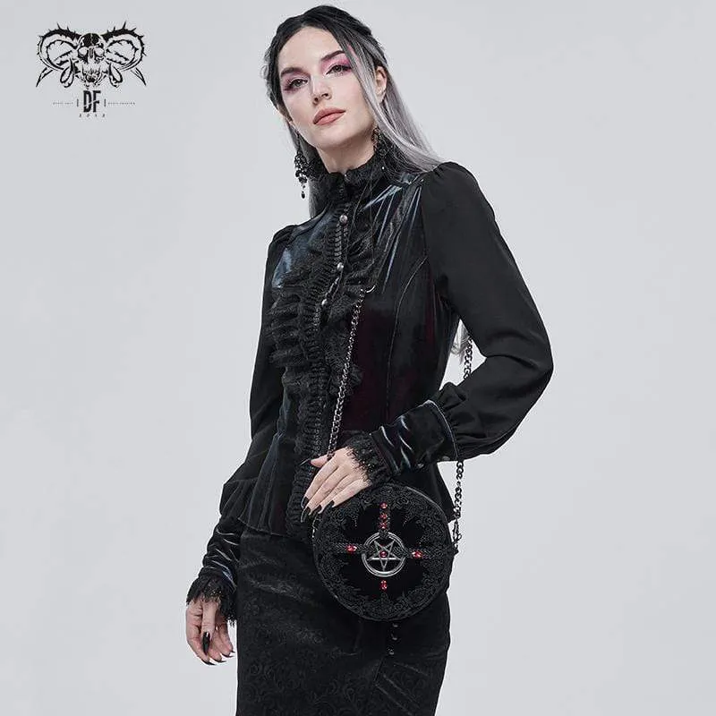 Gothic-Blumenstern-Tasche für Damen