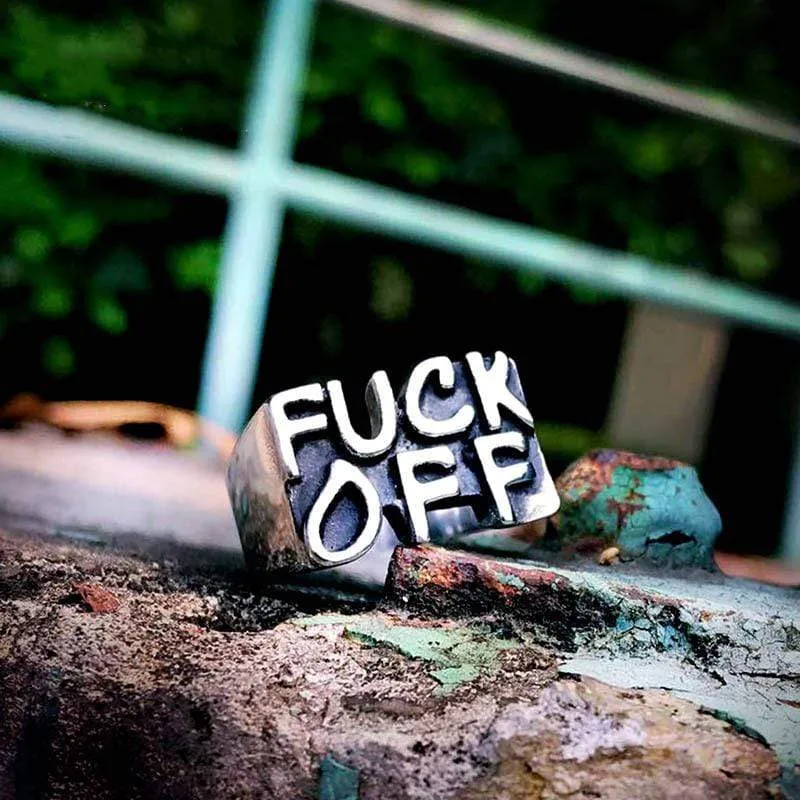 Punk-Buchstabenring für Herren
