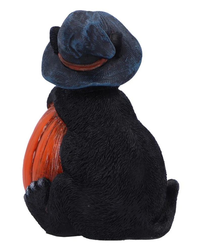 Trick or Treat Katze mit Kürbis Figur 13cm