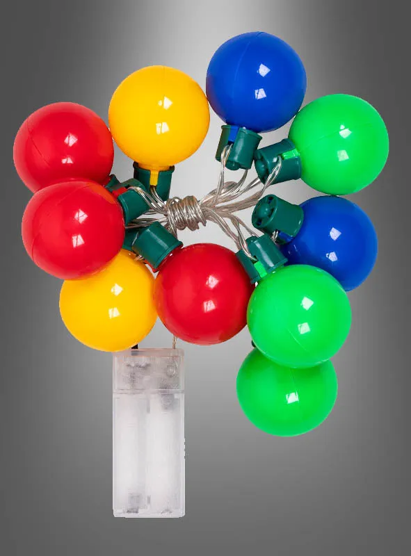 Bunte Lichterkette 140cm