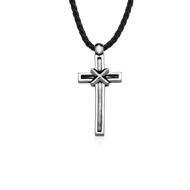 Gothic Punk Cross Halskette für Herren
