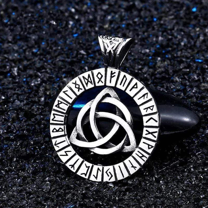 Punk Rune Celtic Knot Halskette für Herren