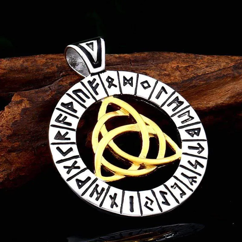 Punk Rune Celtic Knot Halskette für Herren