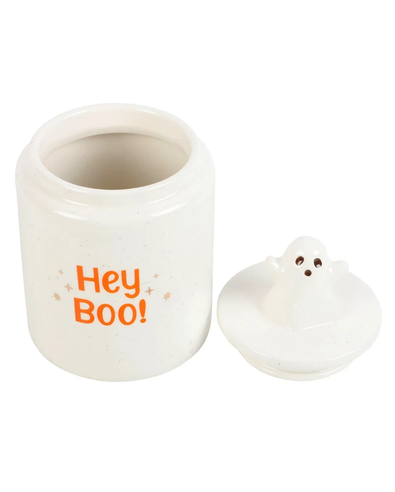 „HEY BOO“ Keramik Vorratsbehälter mit Gespenst 17cm