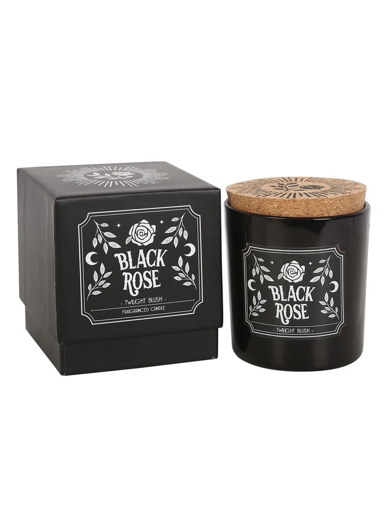 Schwarze Rose Gothic-Duftkerze