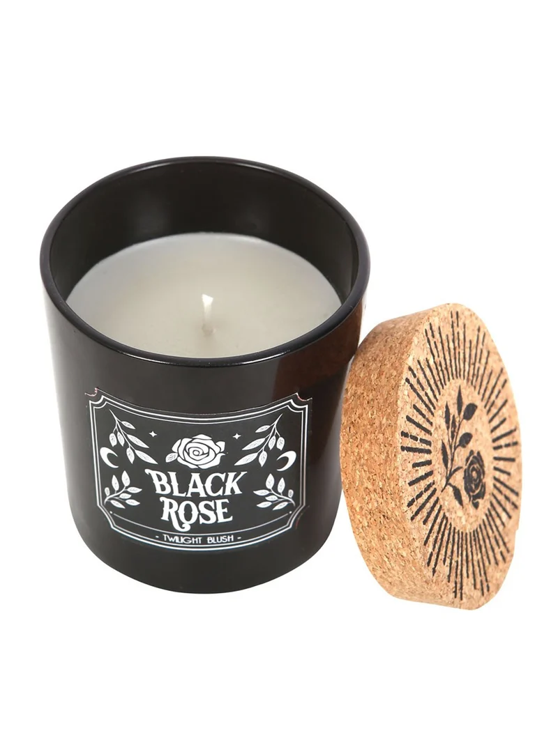Schwarze Rose Gothic-Duftkerze