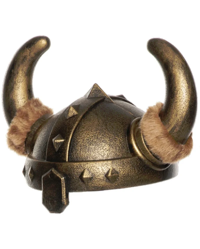 Bronzefarbener Antiker Wikinger Helm