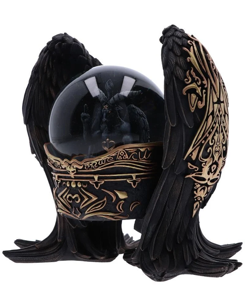Antike Baphomet Schneekugel 22,5cm