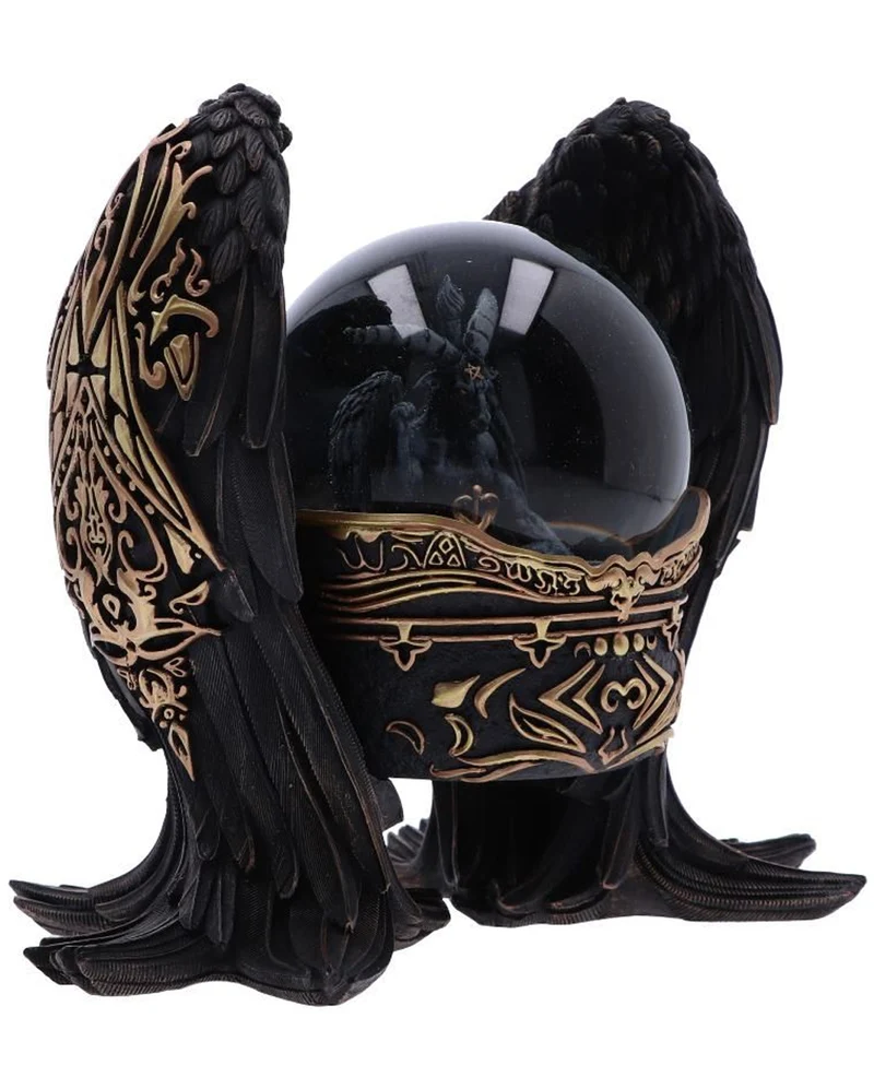 Antike Baphomet Schneekugel 22,5cm